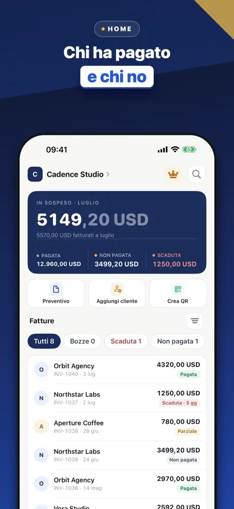 Fattura, Preventivo e Ricevuta — screenshot 3