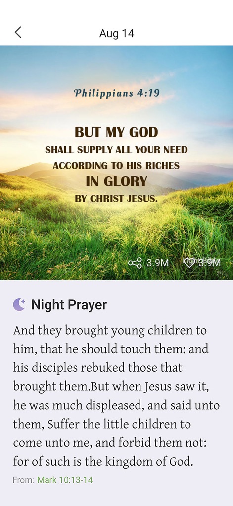 Bible - Daily Bible Verse KJV - Reflective Nightly Devotion