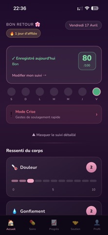 LipoCare iPhone screenshot