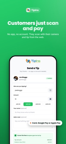 Tipins - Digital Tipping Screenshot 3 of 8