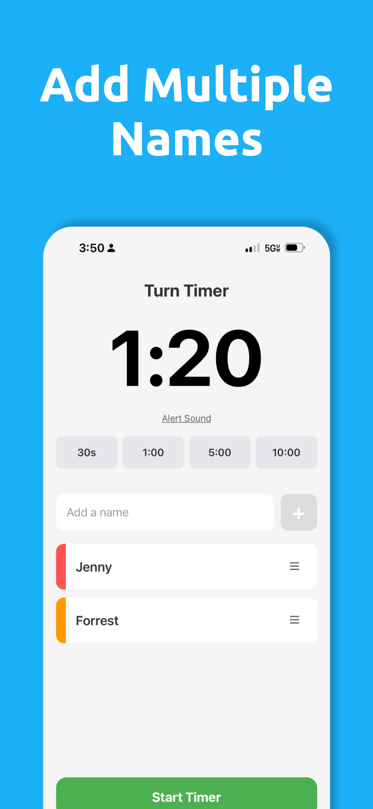 Turn Timer - Kids Sharing screenshot 2