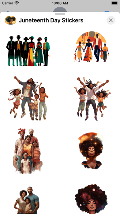 Juneteenth Day Stickers Screenshot