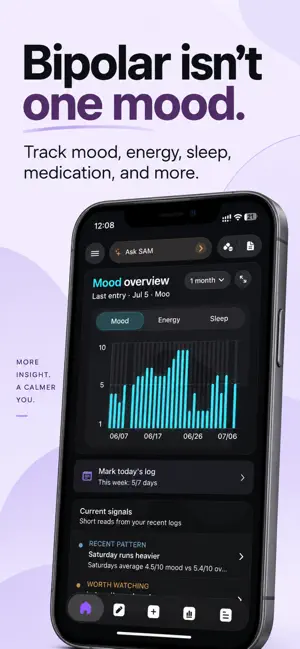 Steadyline: Bipolar Tracker screenshot 1