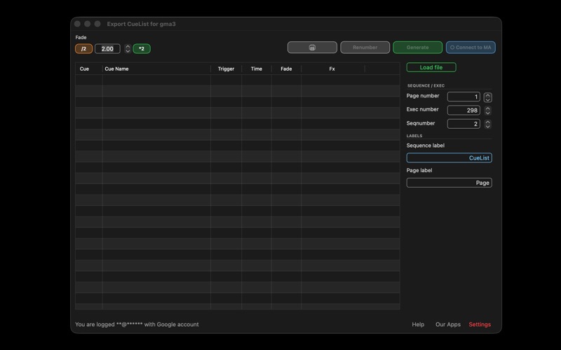 Screenshot #2 pour Export CueList for gma3