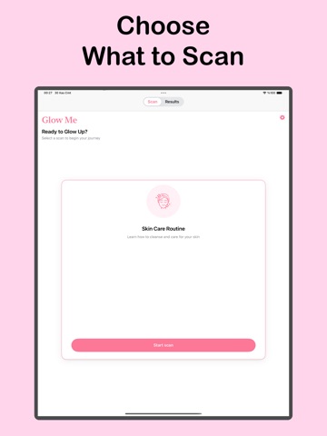 Glow Me - AI Skin Care Scanner iPad screenshot