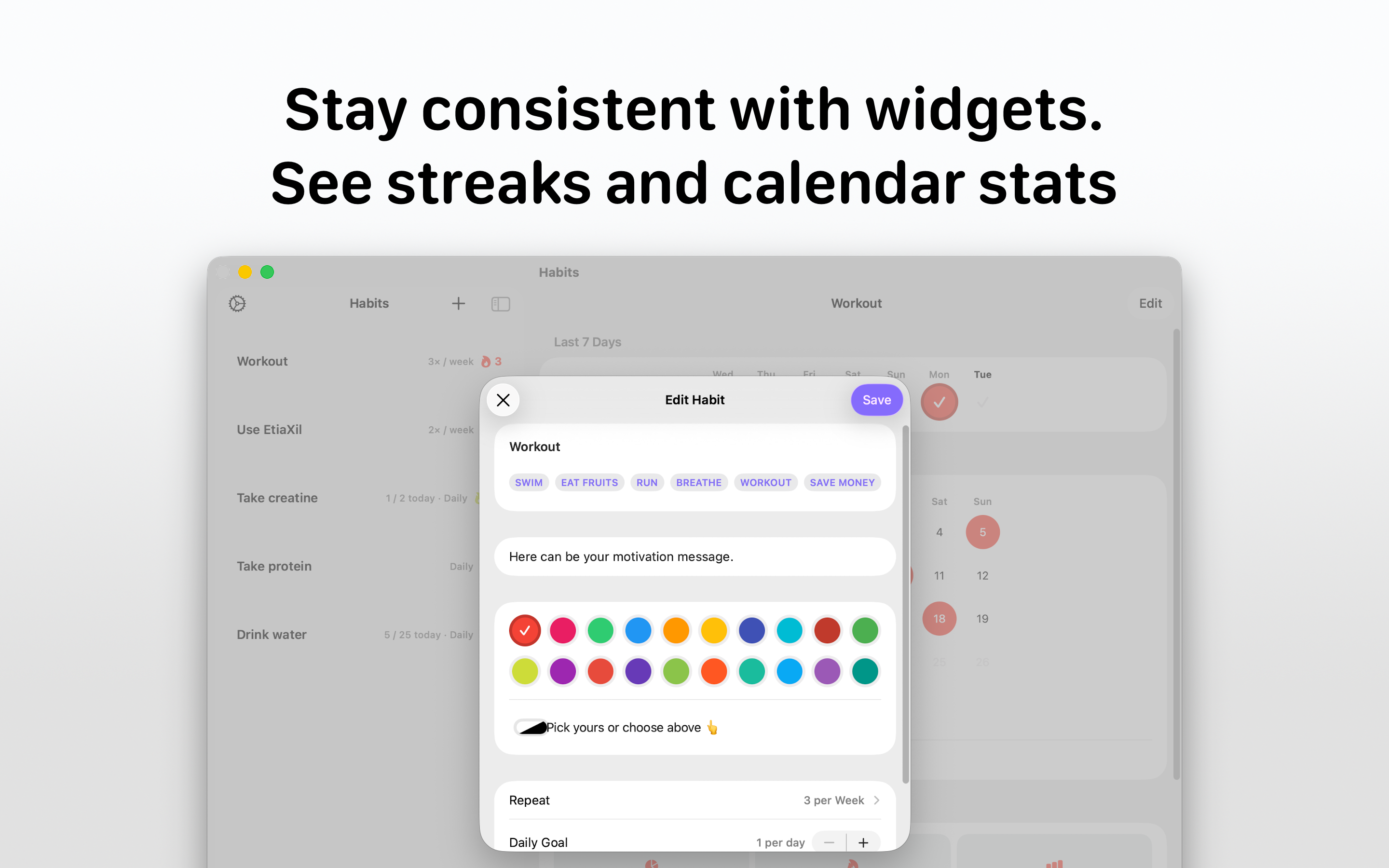Habits: Daily Progress Tracker