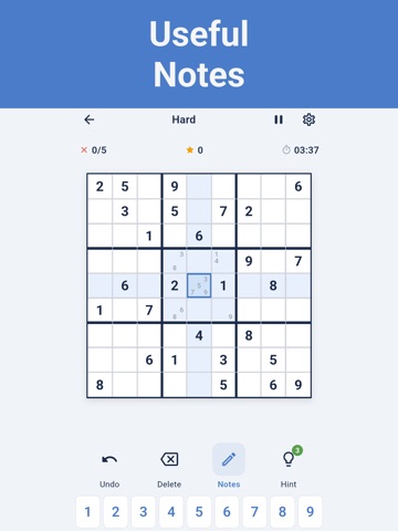 Sudoku Classic - Number Puzzle iPad screenshot
