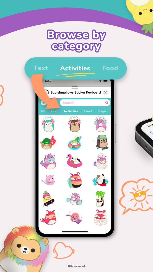 #5. Squishmallows Sticker Keyboard (iOS) By: Squishmallows