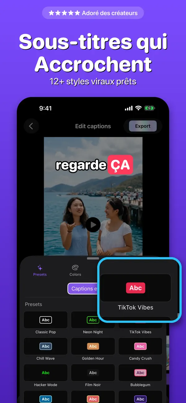 Screenshot #1 pour Sous-titres : AI Captions