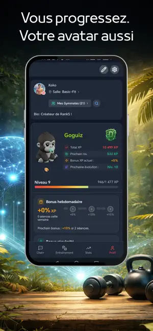 RankS - Suivi muscu gamifié screenshot 2