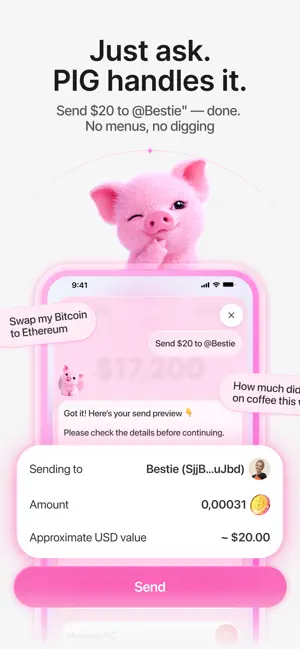 Pink Wallet: Crypto & AI screenshot 3