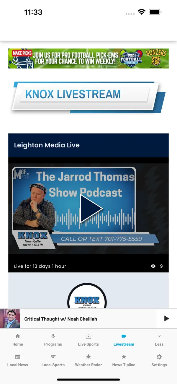 Screenshot #1 pour KNOX News Radio