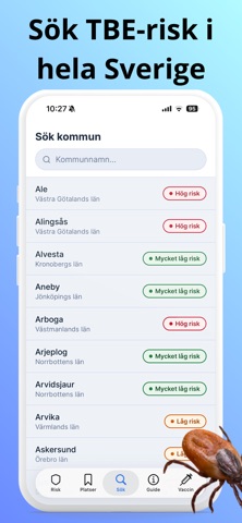 Fästingkollen - TBE-Karta Screenshot 4 of 5