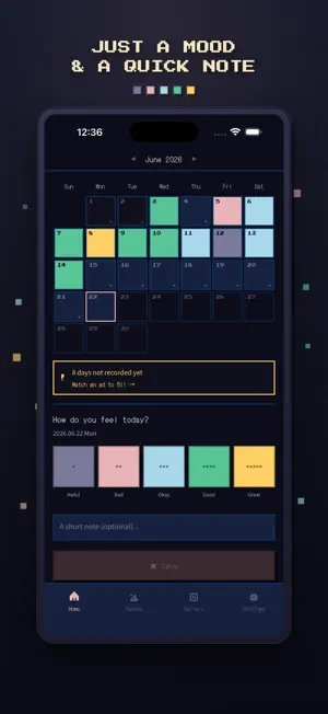 Pixel Diary: Mood & Pixel Art screenshot 2
