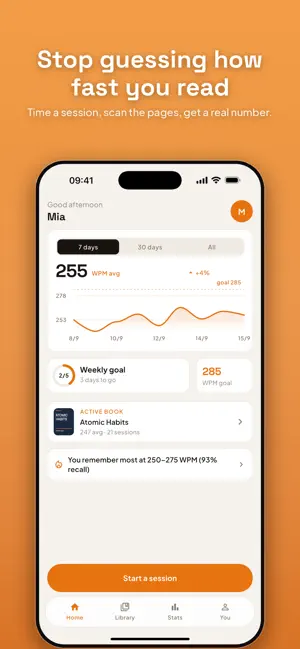 Readpace screenshot 1