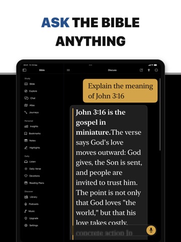 Bible: Chat, Widgets, Audio iPad screenshot