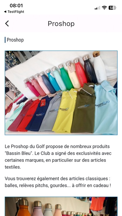 Golf de Bassin Bleu Screenshot