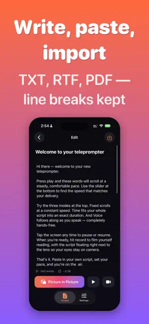 Teleprompter PIP - Any Camera screenshot 3