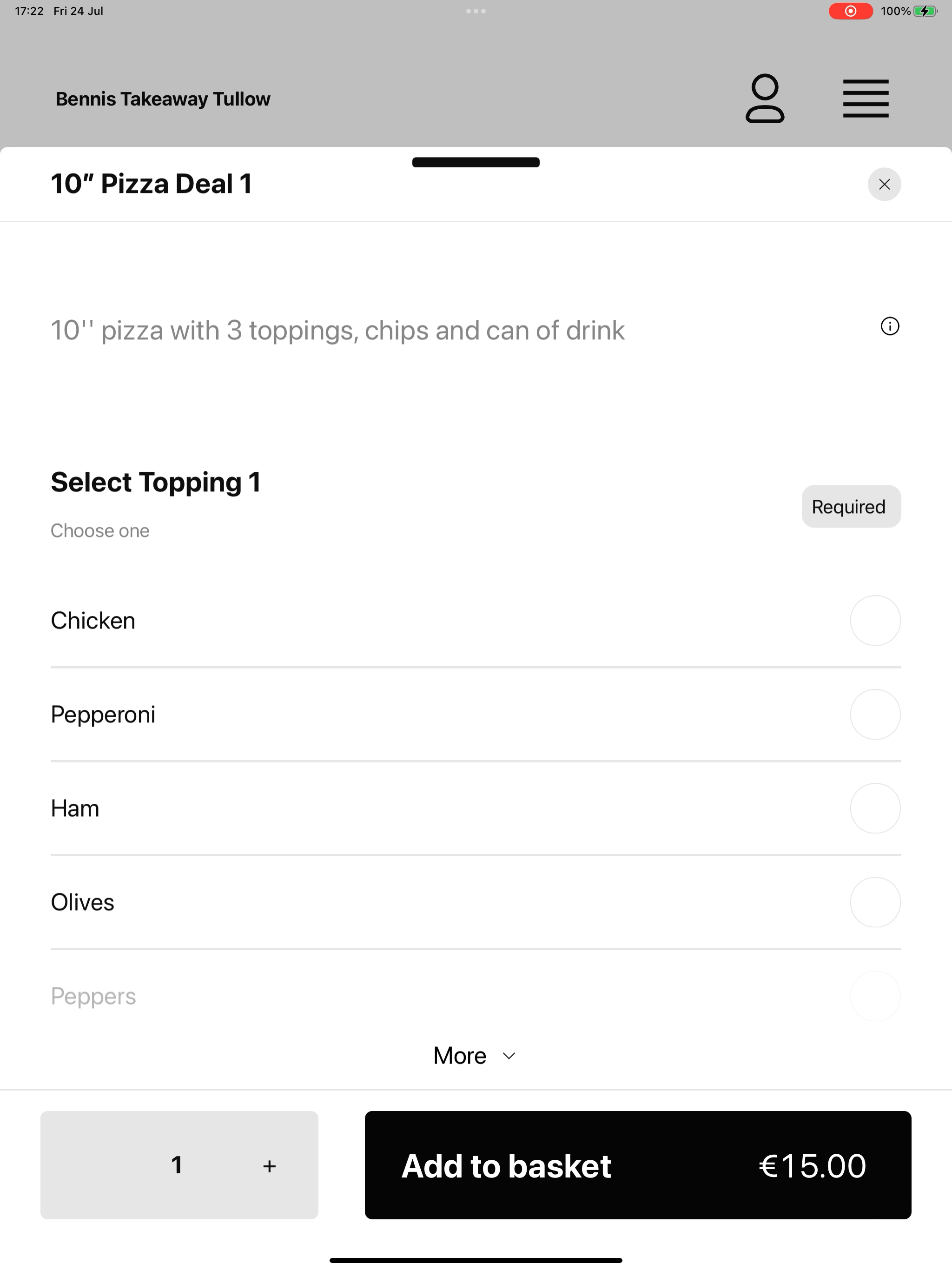 Bennis Takeaway Tullow screenshot 15