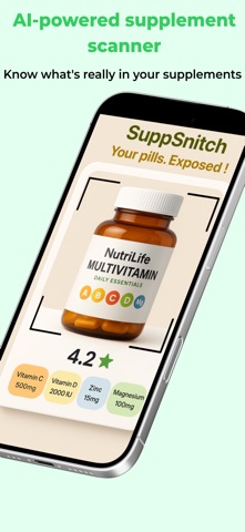 Supplement Scanner: SuppSnitch Screenshot 1 of 7