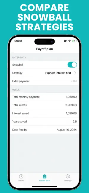 Debt Payoff Box: Snowball Plan screenshot 2