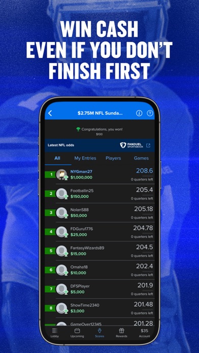 FanDuel Fantasy Sports Screenshot