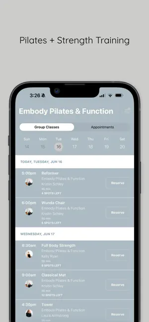 Embody Pilates and Function screenshot 3