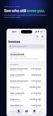 Invoize screenshot 1