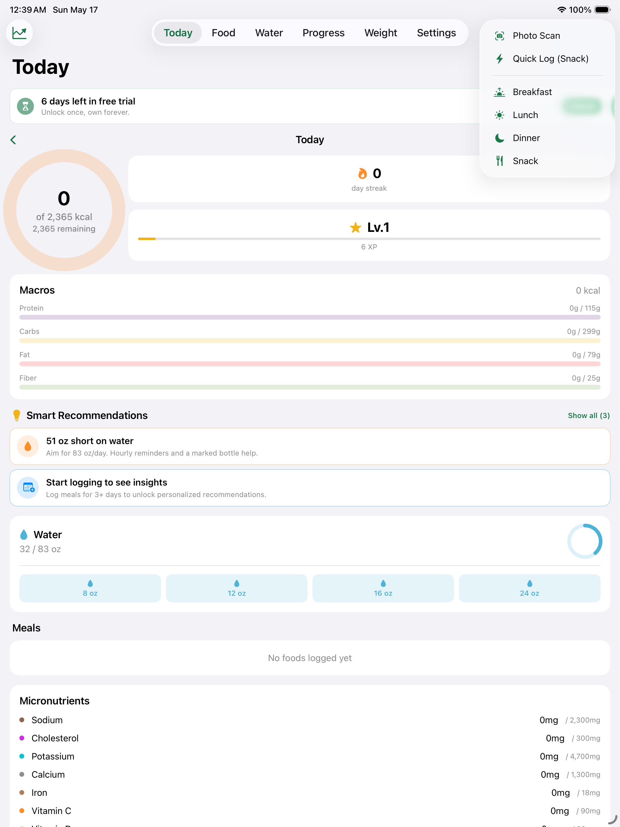 Caltopia - Calorie Tracker