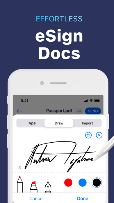 Screenshot #1 pour Remplir Document & PDF Editor