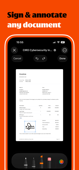 PDF Scanner: AI Doc Scan Screenshot 7 of 9