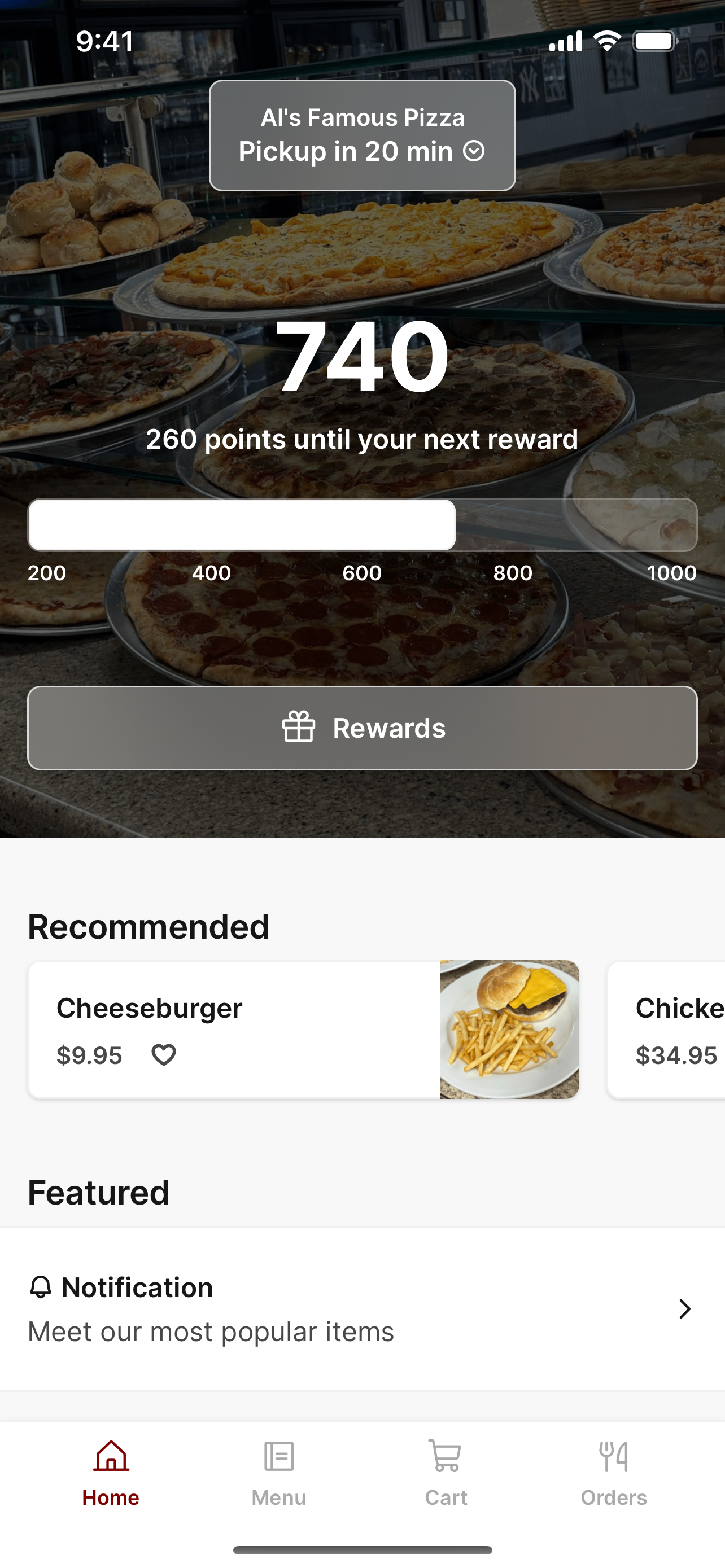Al's Famous Pizza App