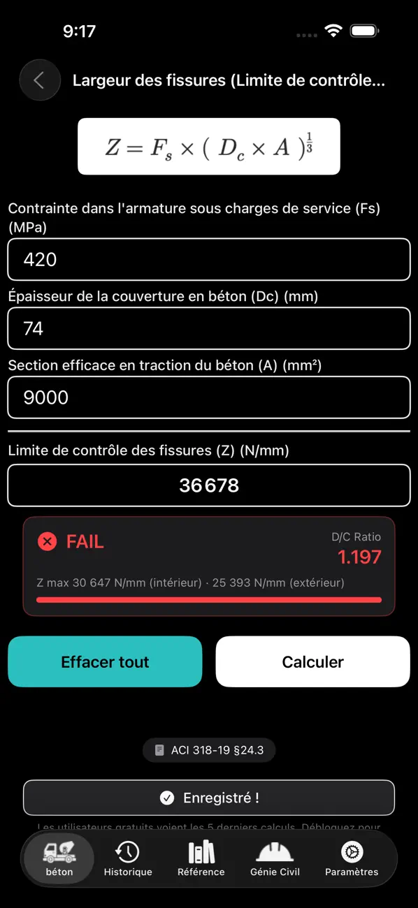 Screenshot #3 pour Calculatrice Béton-lite