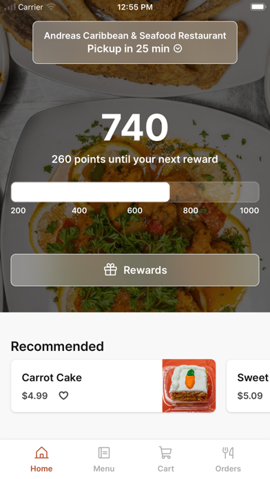 Andrea’s Caribbean & Seafood iPhone screenshot 1 - Food & Drink app