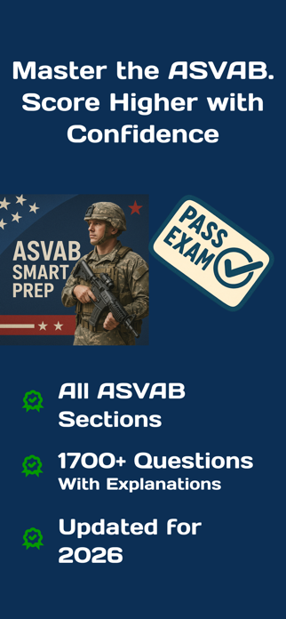 ASVAB Smart Prep 2026 Screenshot 1 of 10