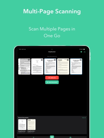 SnapScanner+ PDF, Docs & Cards iPad screenshot