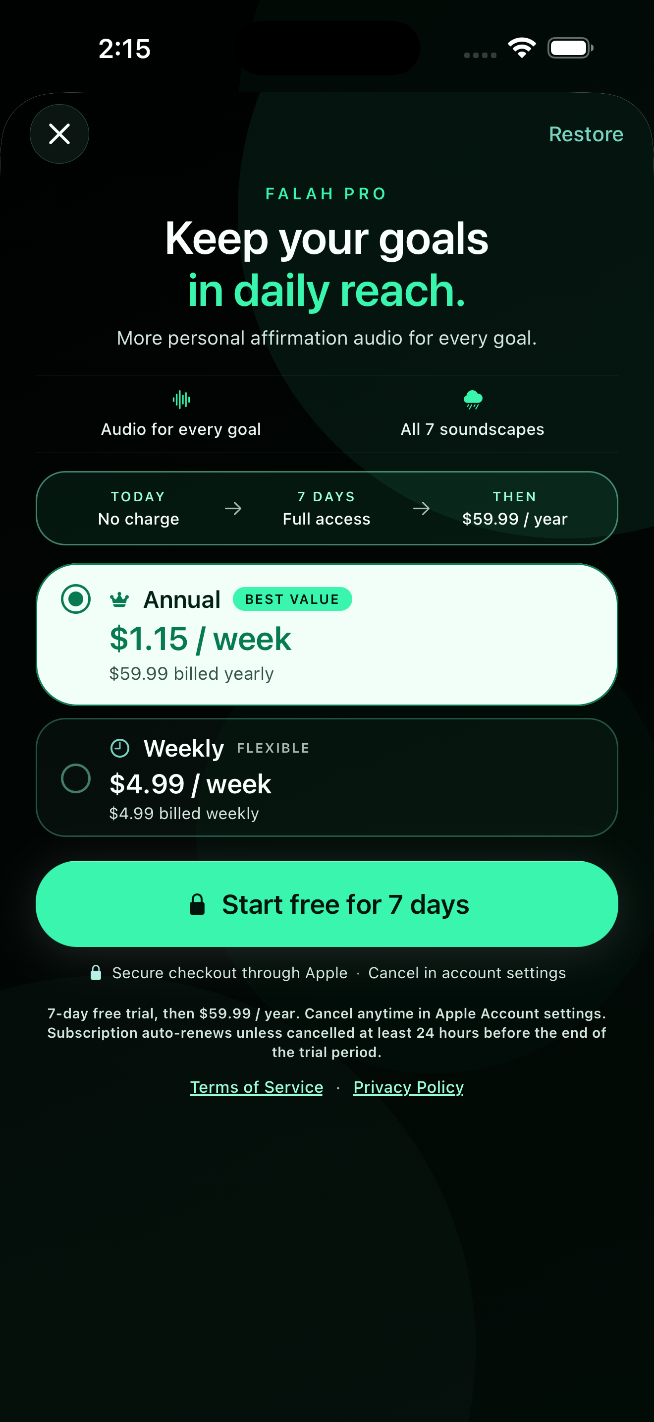 Falah: Daily Affirmations screenshot 6