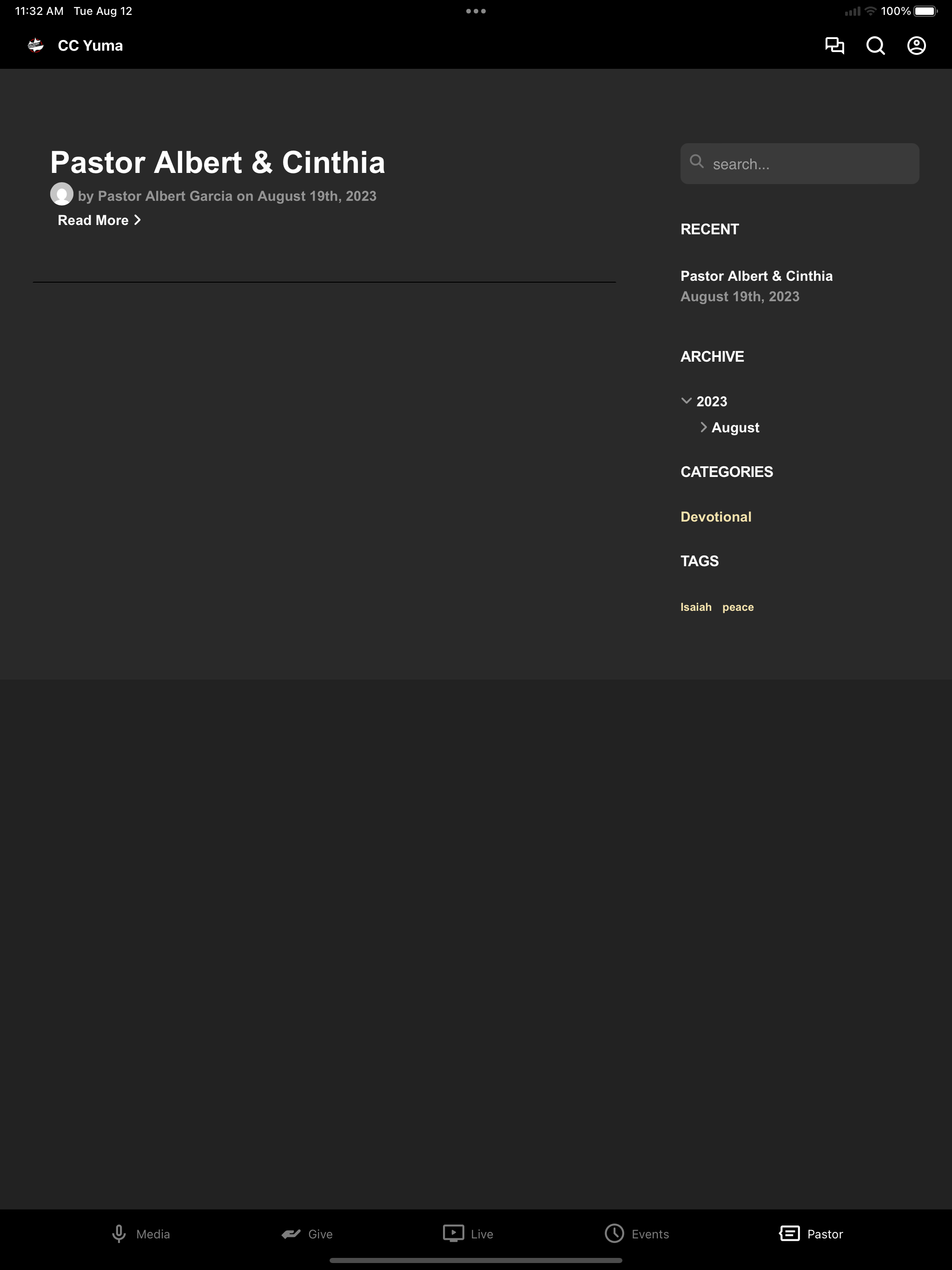 Calvary Chapel Yuma screenshot 8