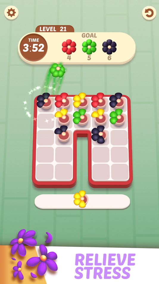 #4. Flower Stack (iOS) 由: Furious Avocado D.O.O.