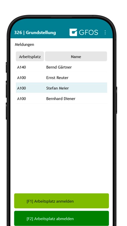 GFOS MES Terminal App