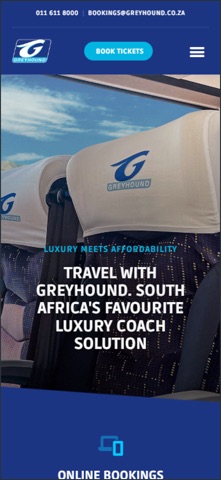 Greyhound South Africa iPhone screenshot 1