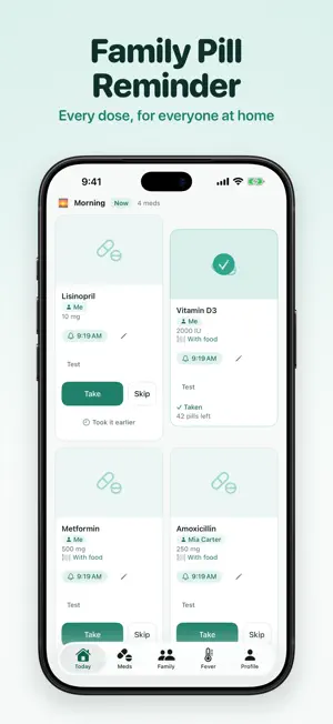 PillArm: Family Pill Reminder screenshot 1