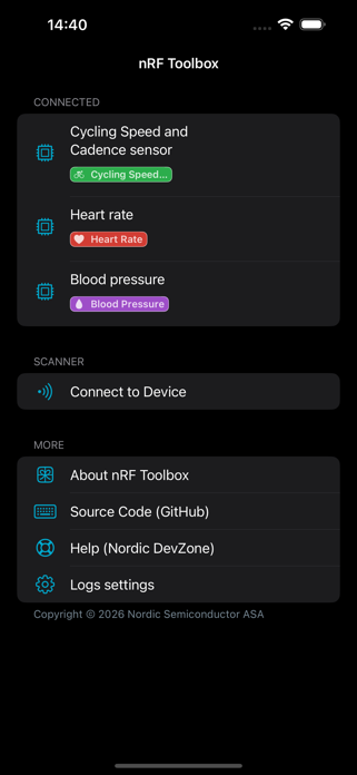 nRF Toolbox Screenshot 4 of 5