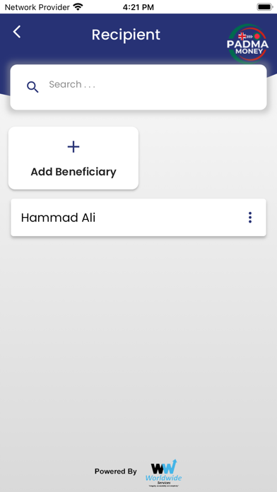 Padma Money Transfer Screenshot