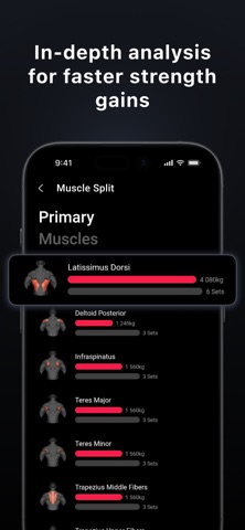 Lyfta: Gym Workout Tracker Log screenshot