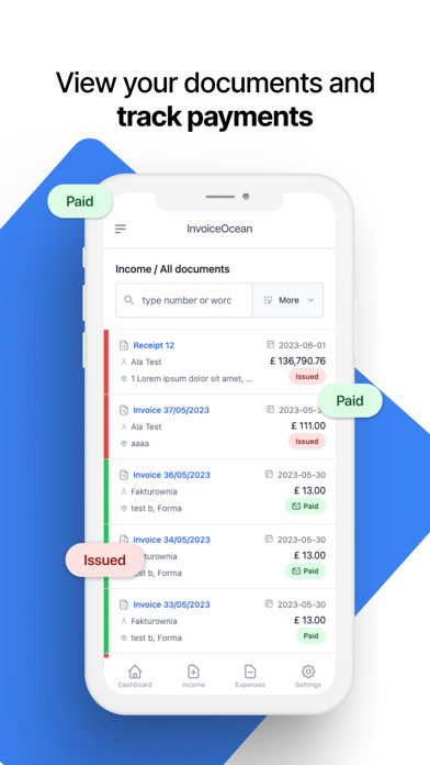 InvoiceOcean - online invoices Screenshot