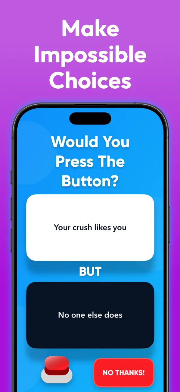Screenshot #3 pour Would You Press The Button?