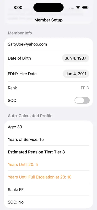FDNY Retirement Planner screenshot 5 of 9