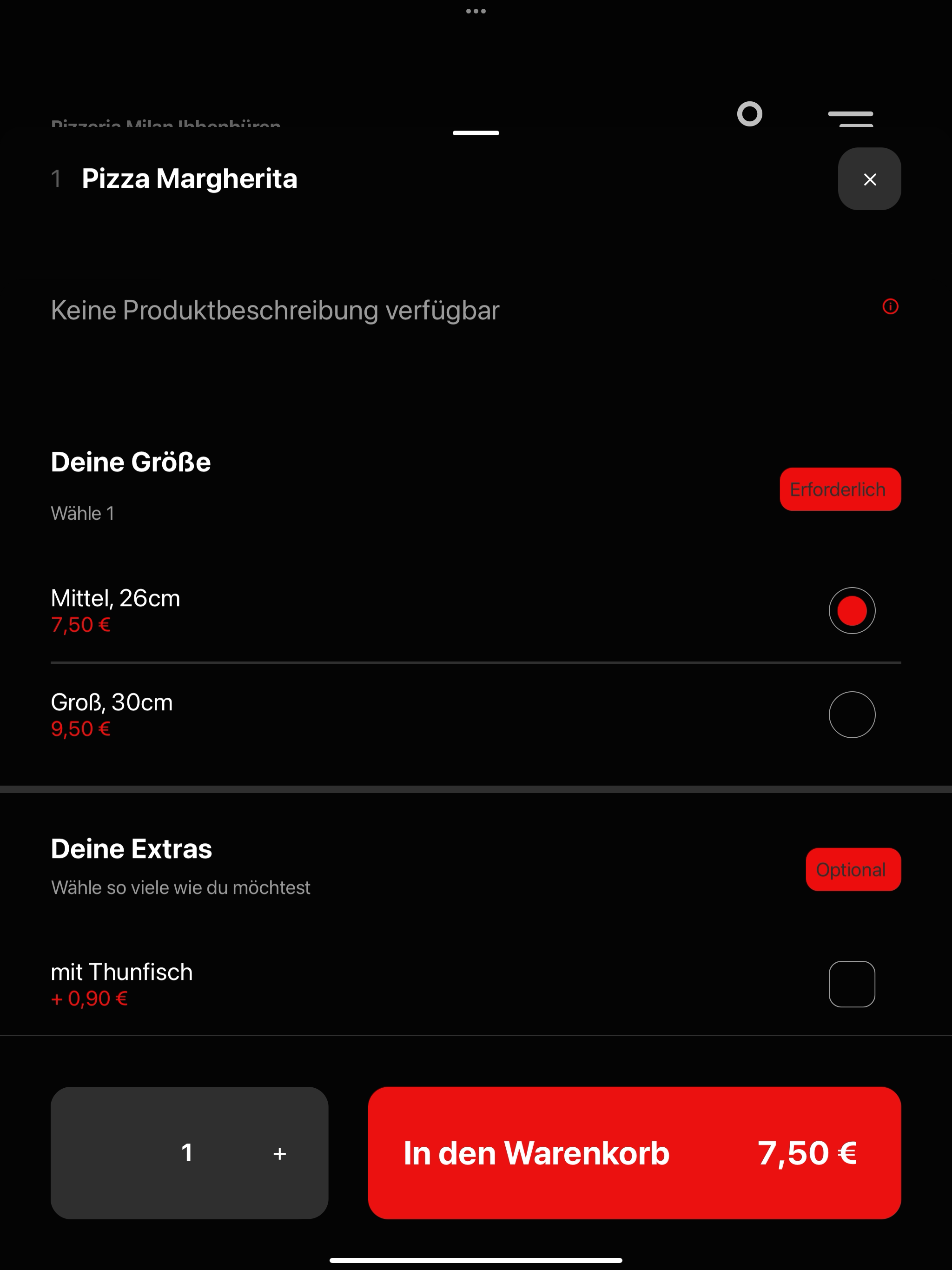Pizzeria Milan Ibbenbüren screenshot 8