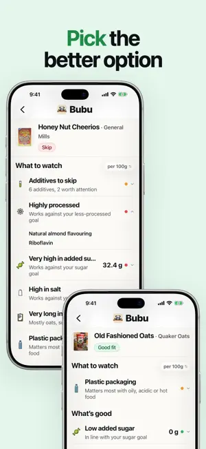 Bubu - Personal Food Scanner screenshot 3